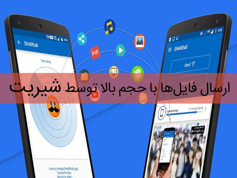 HAREit اپلیکیشن انتقال فایل و عکس