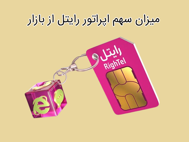 سهم اپراتور رایتل در بازار در سال 1395