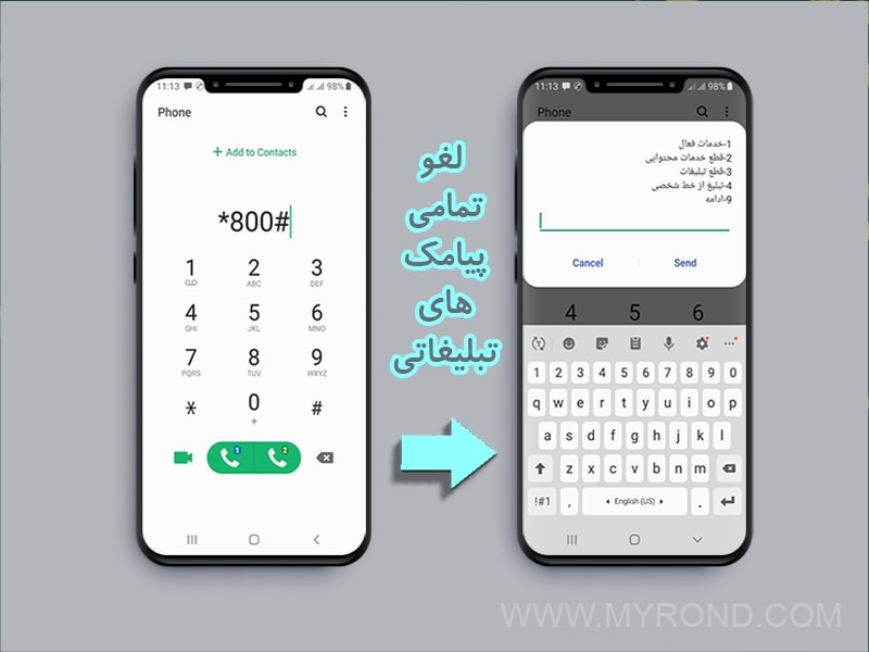 روش های اصلی حذف پیامک های تبلیغاتی مزاحم همراه اول و ایرانسل