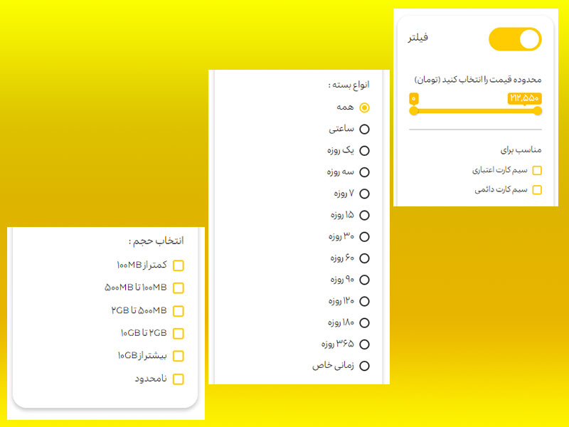 کد بسته های اینترنت ایرانسل ماهانه
